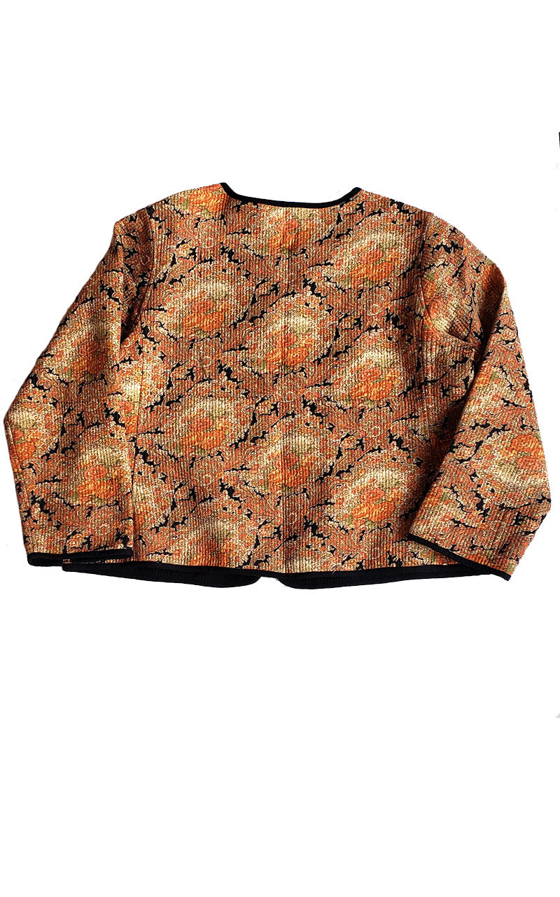 April Cornell Vintage Quilted Paisley Print Jacket
