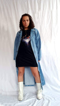 Vintage So Def 90's Light Denim Trench Coat