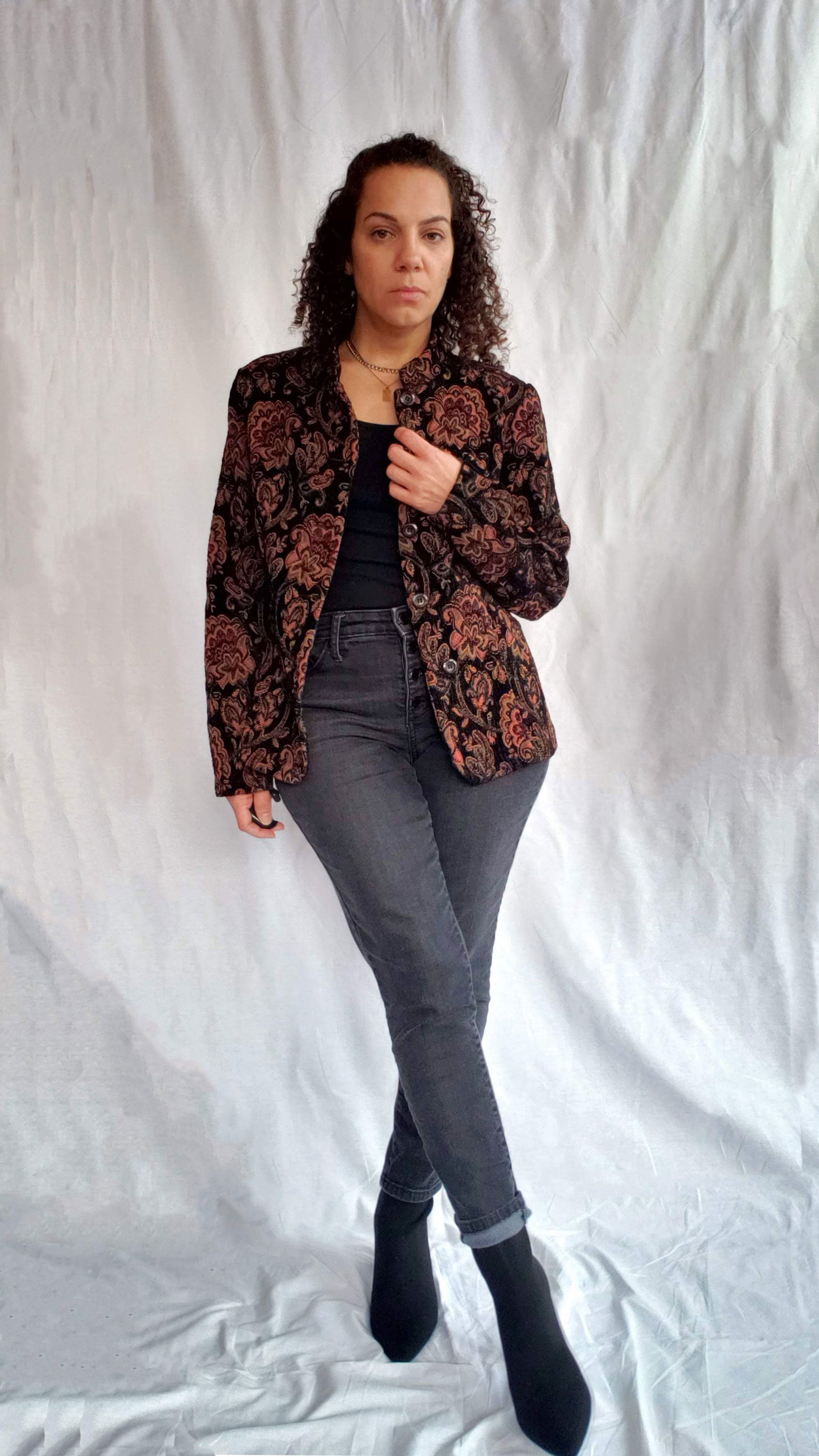 Vintage Dress Barn Tapestry Blazer