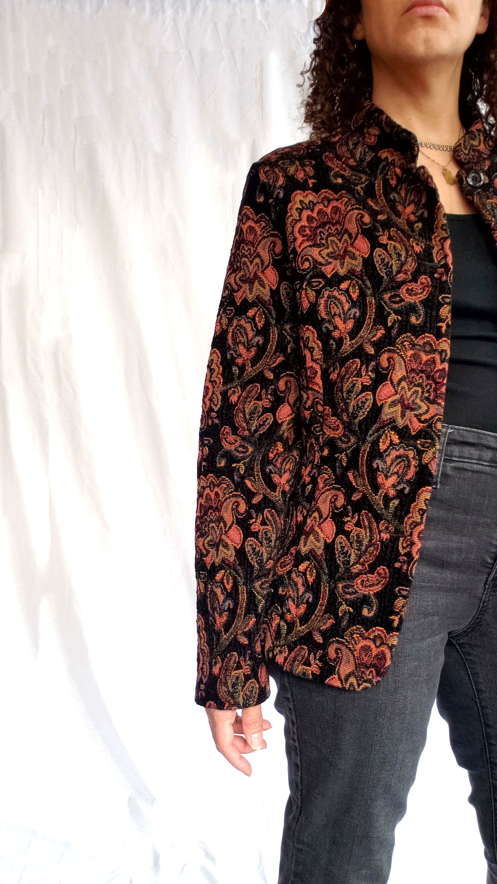 Vintage Dress Barn Tapestry Blazer