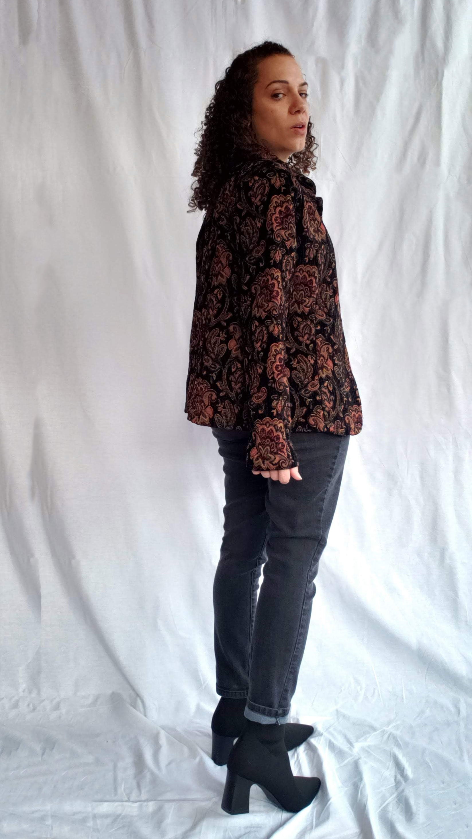Vintage Dress Barn Tapestry Blazer