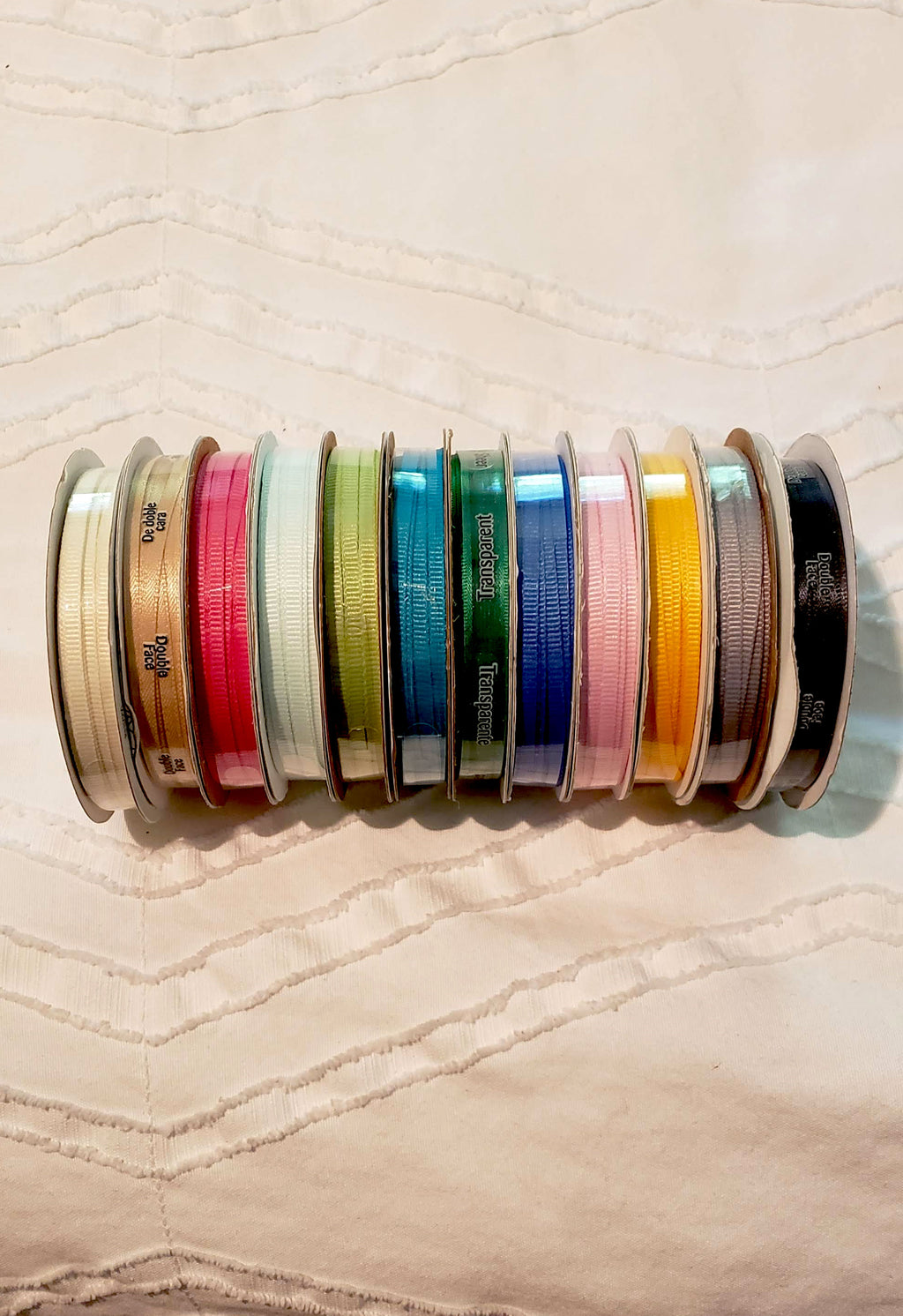 Blue Check Mask w/ Beaded Message & Filter Pocket