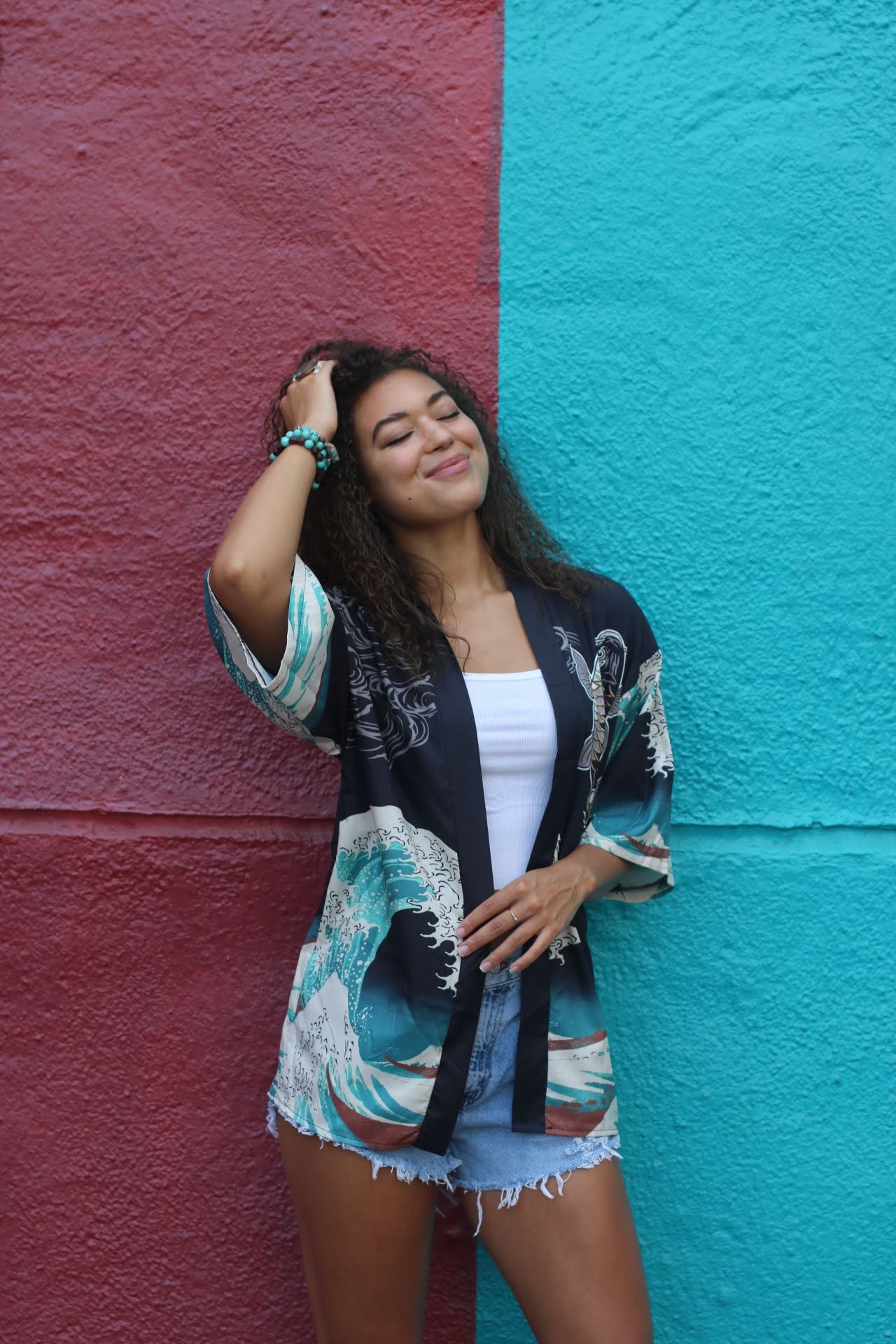 Waves of Time Kimono