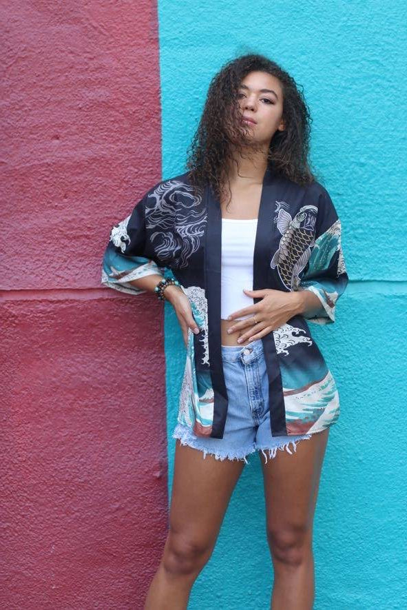 Waves of Time Kimono