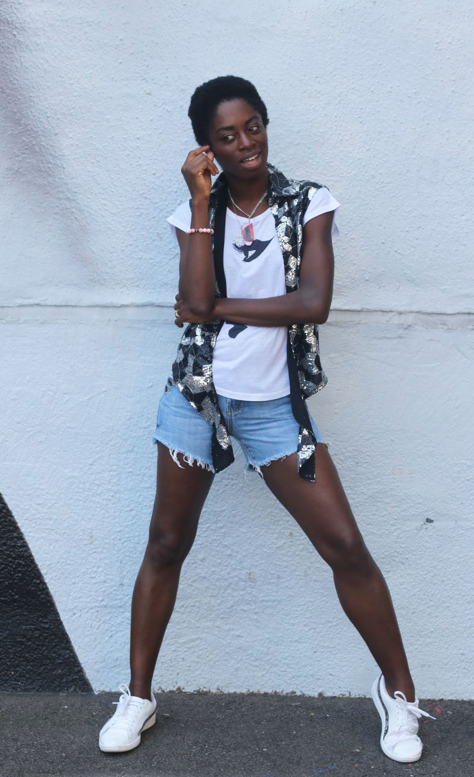 #thejacketproject - Altered Sequin Tie Top/Jacket