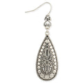 Bindi Bohemian Silver Teardrop Earrings
