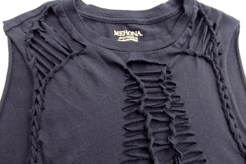Black Slashed Tee (Only 1)