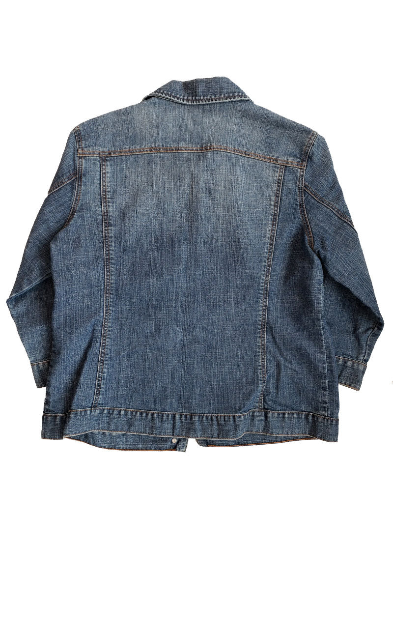 Chico's Platinum Denim Jacket