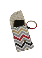 Dream Team Wristlet - Grey/Gold Chevron