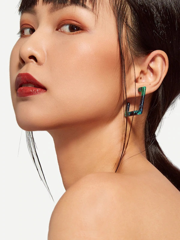 Splender Square Hoop Earrings