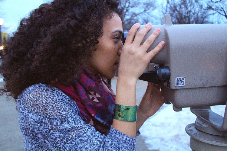 Blue Lotus Cuff Bracelet