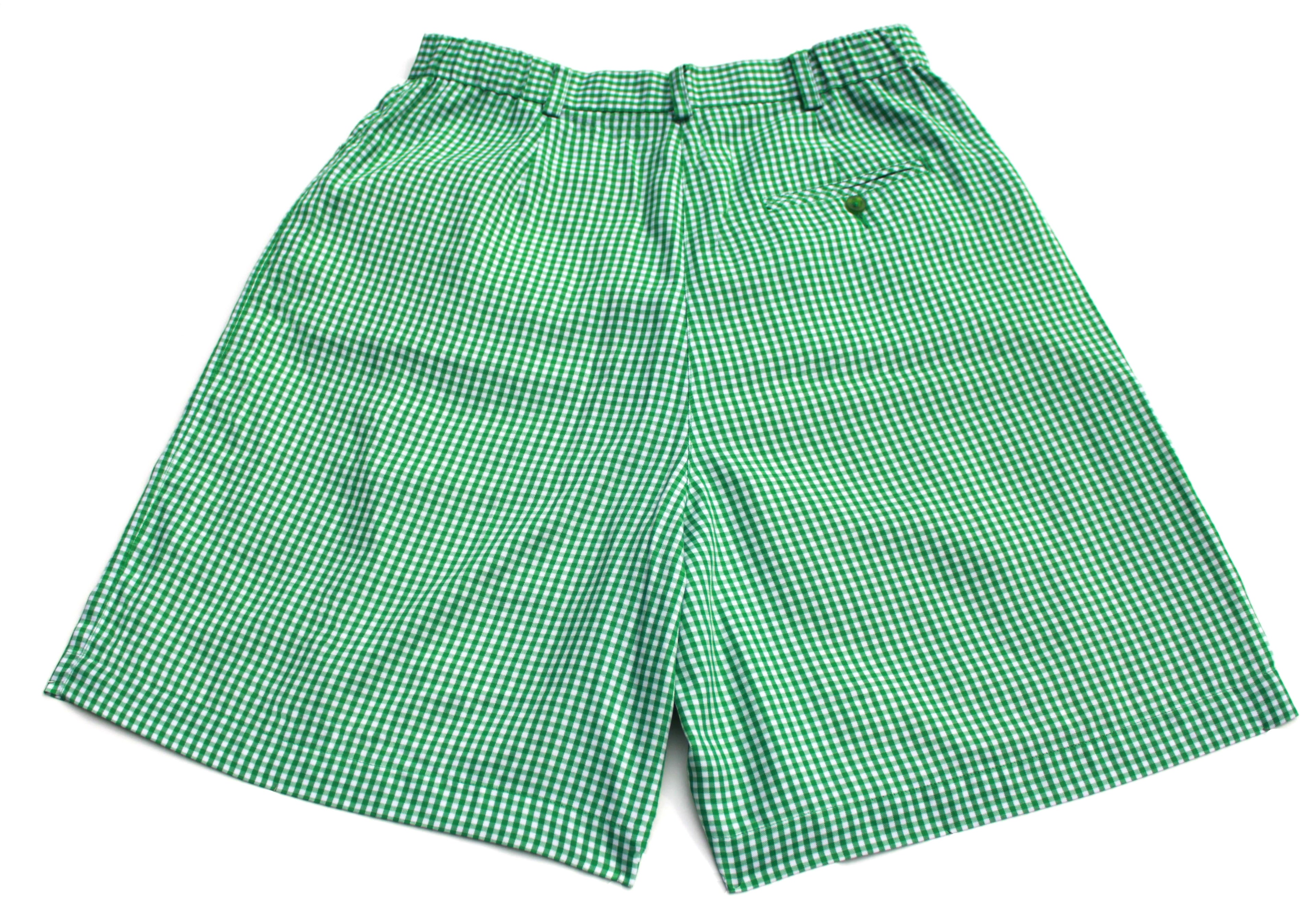 Vintage Liz Claiborne Green Gingham Walking Shorts (Only 1)