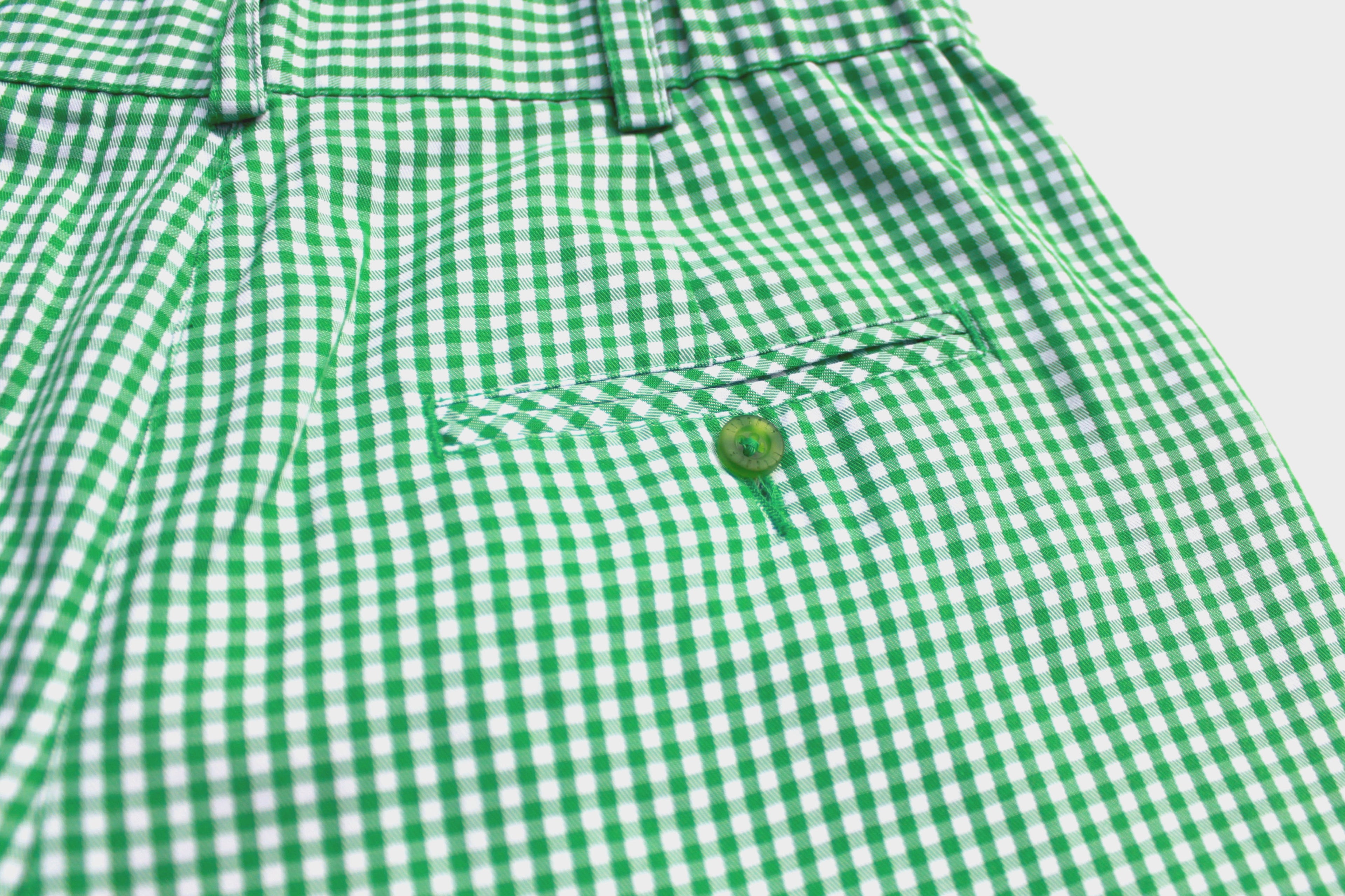 Vintage Liz Claiborne Green Gingham Walking Shorts (Only 1)