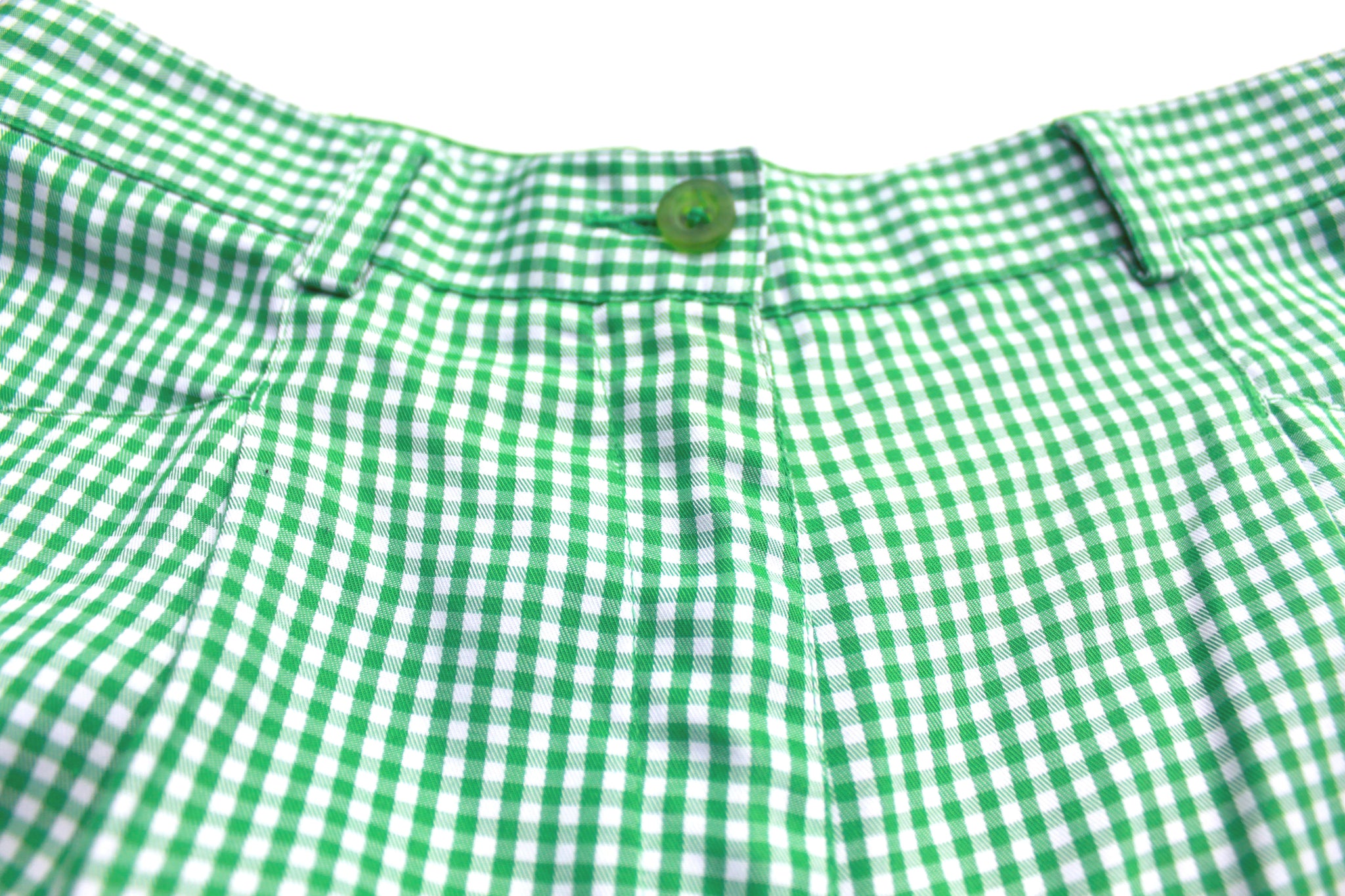 Vintage Liz Claiborne Green Gingham Walking Shorts (Only 1)