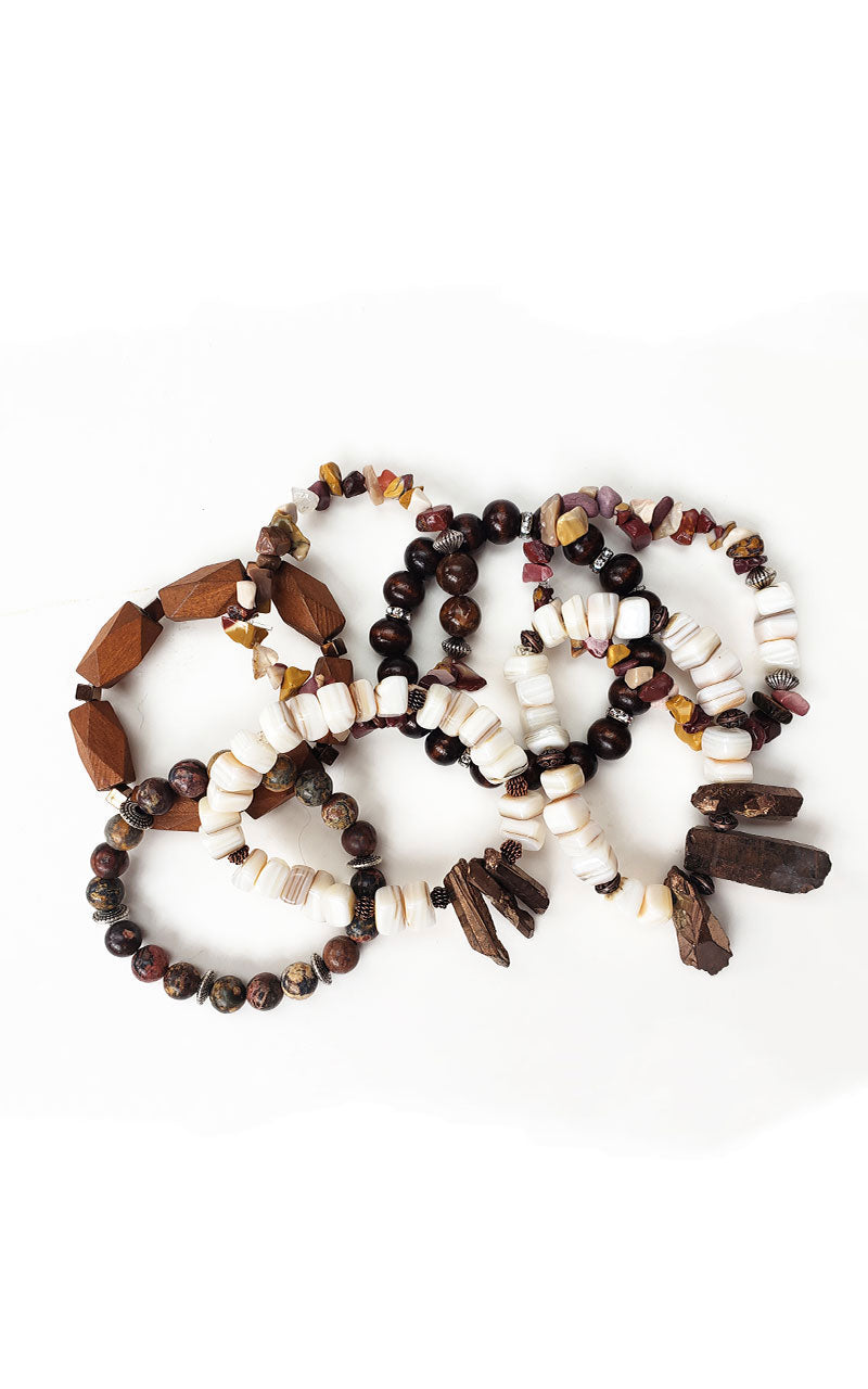 The Gilded Forest Collection  - Handmade Beaded Bracelets (choose 1)