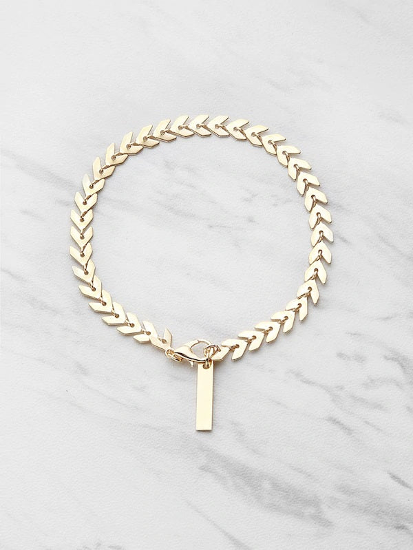 Scaling Great Heights Gold Bracelet
