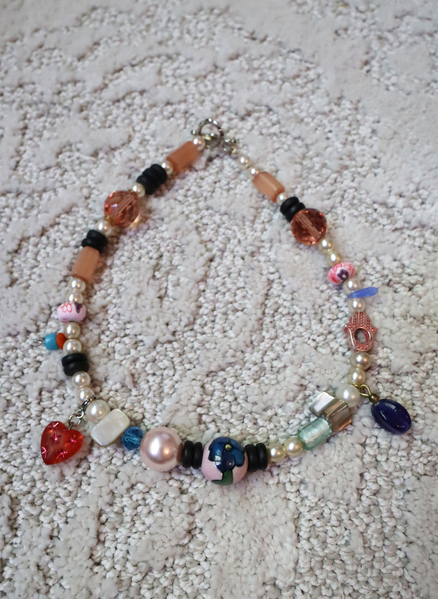 Gotta Have Faith - Recycled Handmade Pearls & Found Beads Necklace