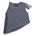 Granite Grey Slashed Tee (Only 1)
