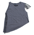 Granite Grey Slashed Tee (Only 1)