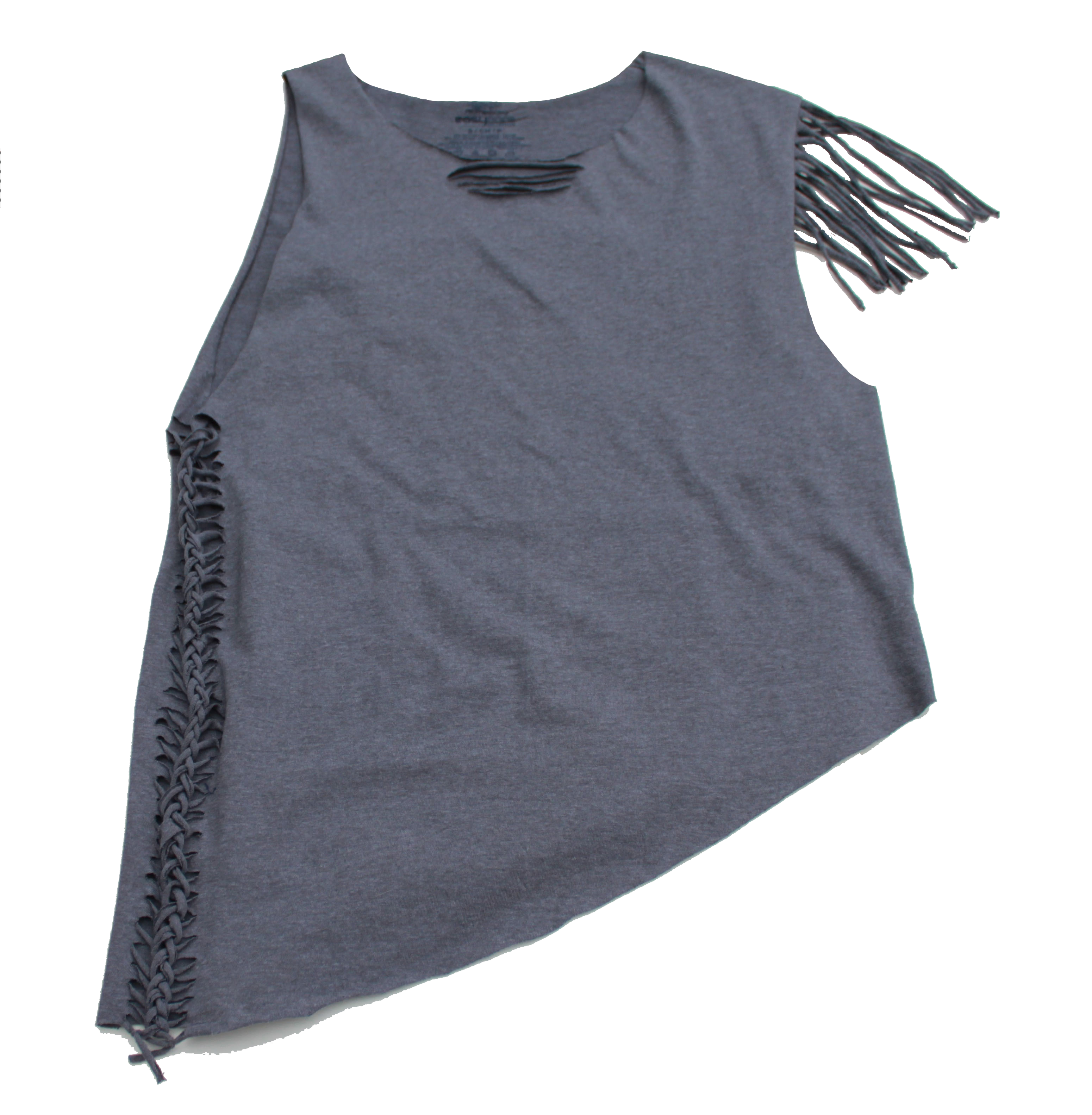 Granite Grey Slashed Tee (Only 1)