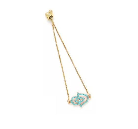 Calming Charm Hamsa Bracelet