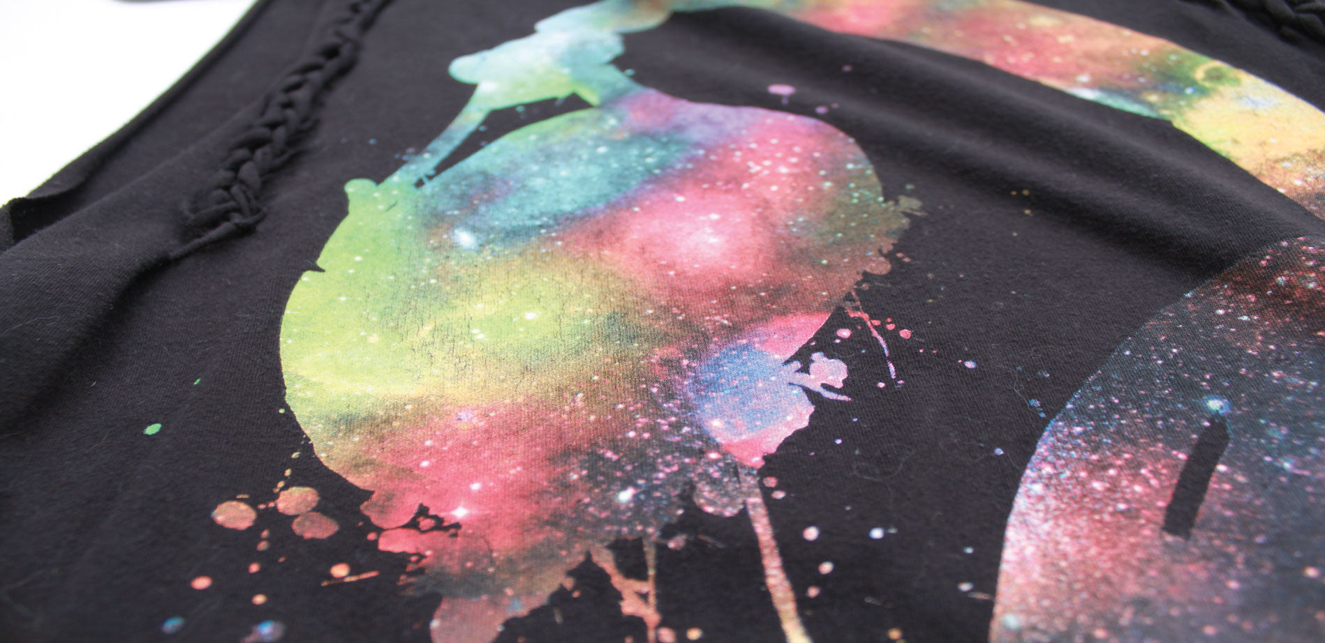 Altered Black Headphones Graphic Slashed Tee (Only 1)