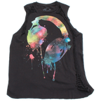 Altered Black Headphones Graphic Slashed Tee (Only 1)