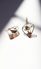 Vintage Bird on a Wire Earrings