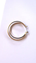 Vintage Gold Double Hoop Earrings