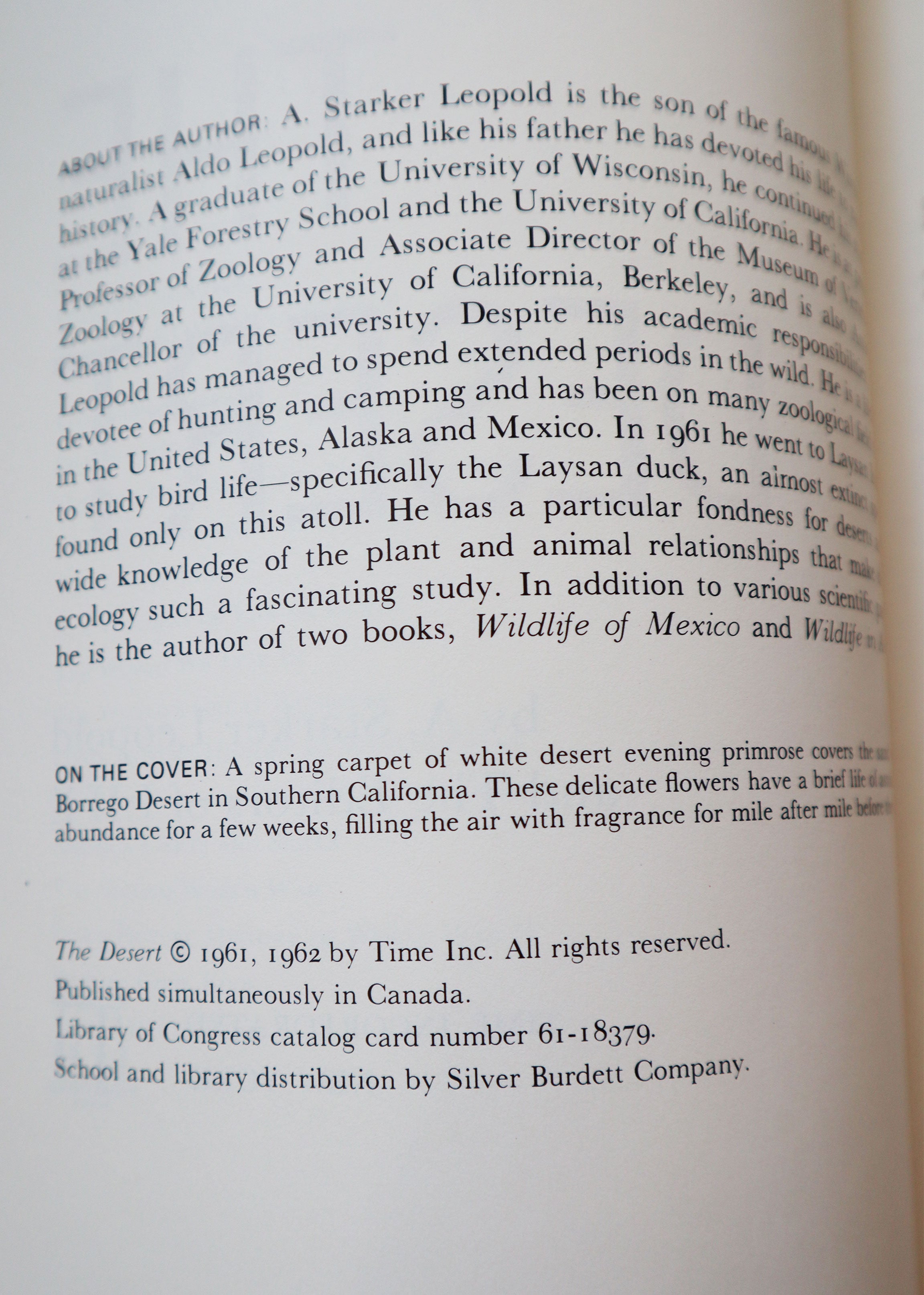 Vintage Life Nature Library's The Desert (copyright 1961, 1962)