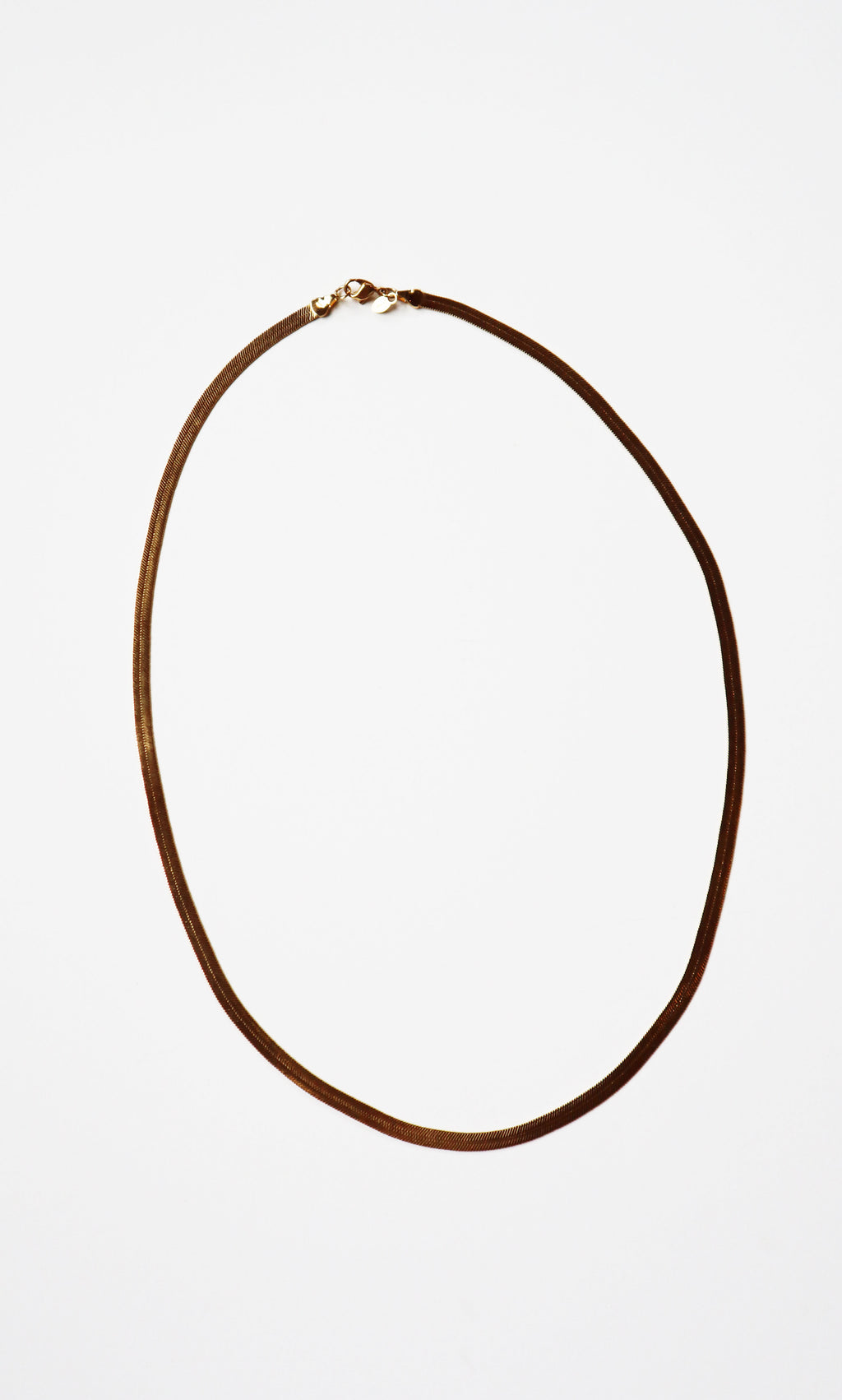 Vintage 24" Gold Herringbone Necklace