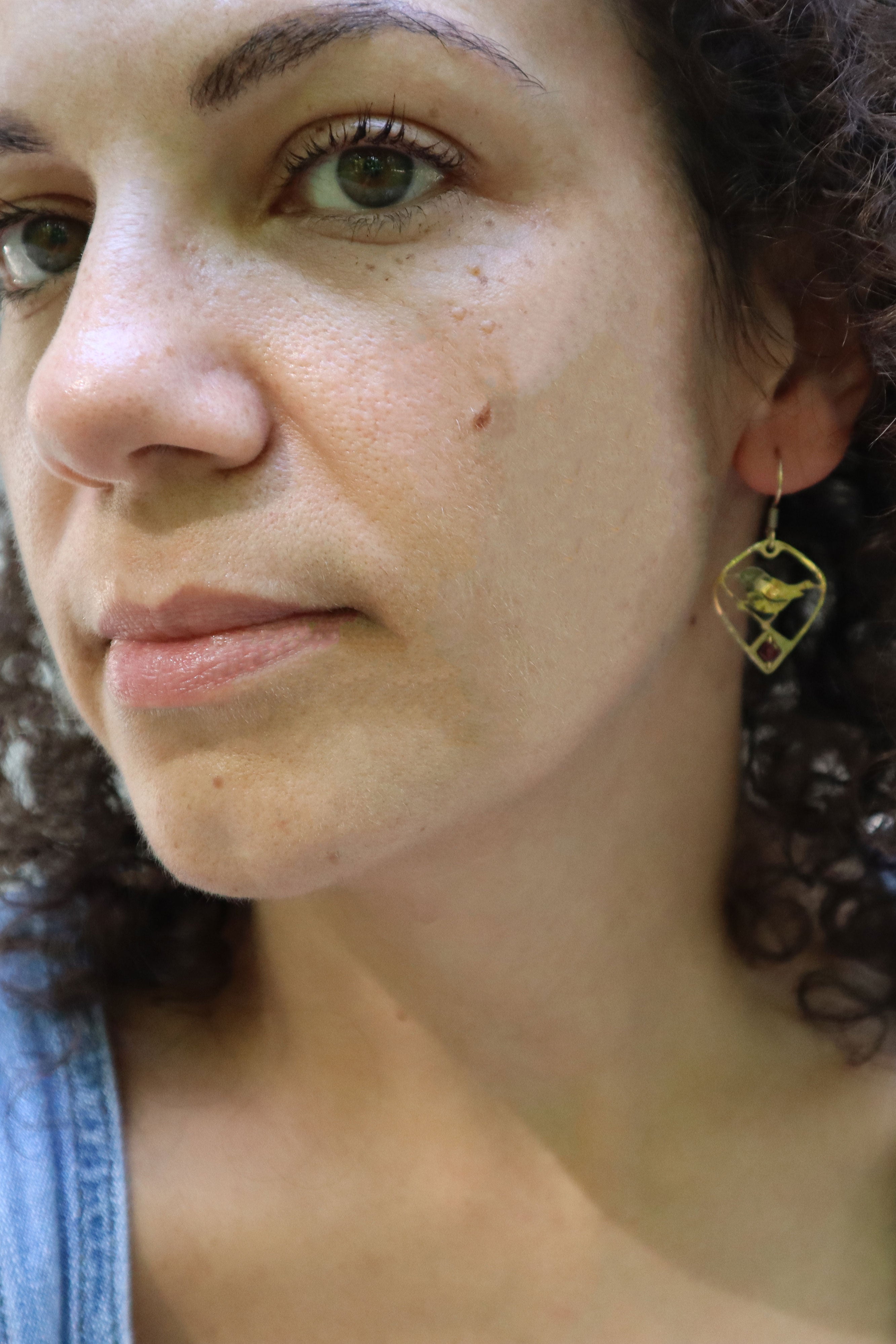 Vintage Bird on a Wire Earrings