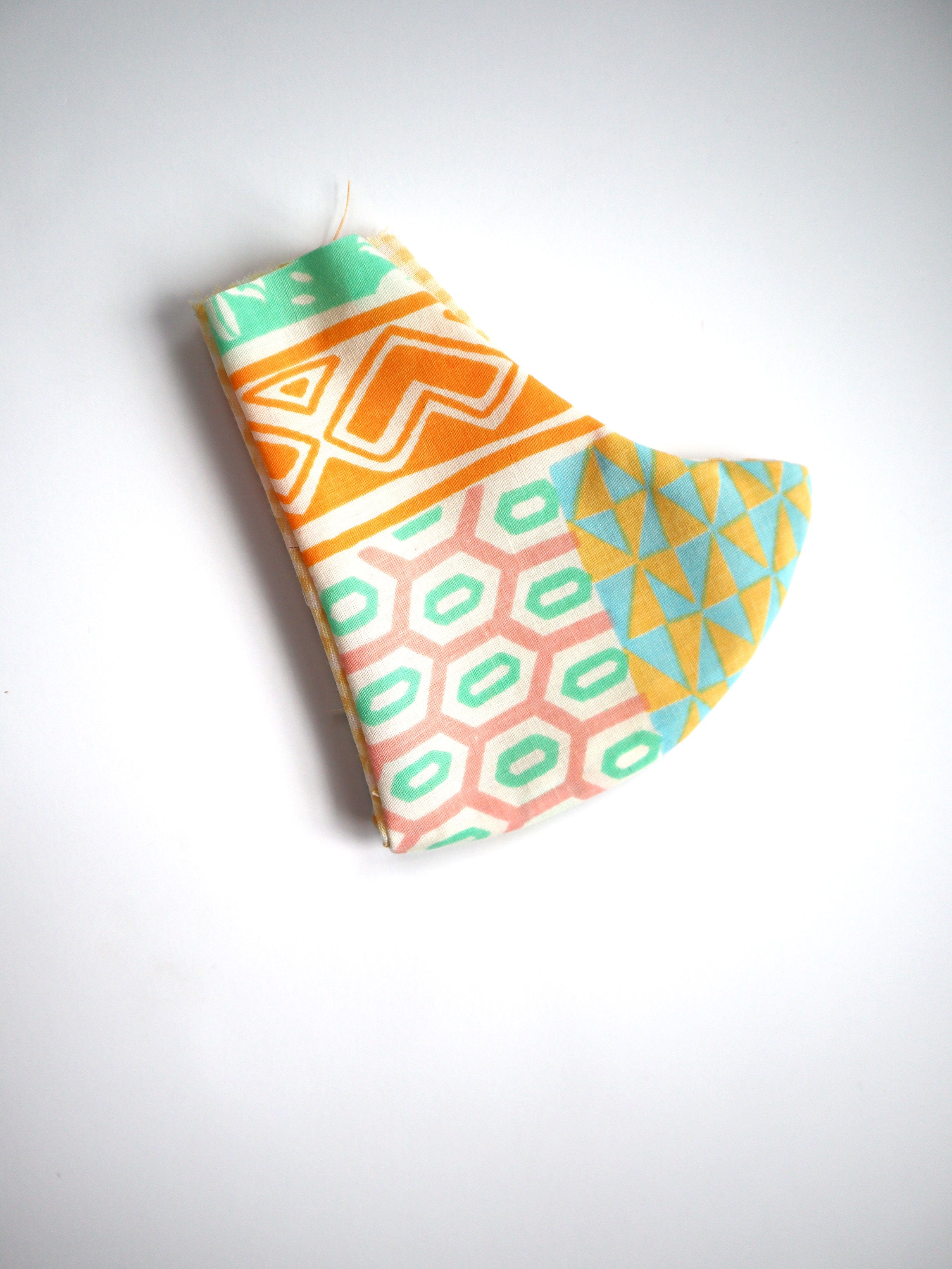 Reversible Pastel 70s Bedding Fabric Mask