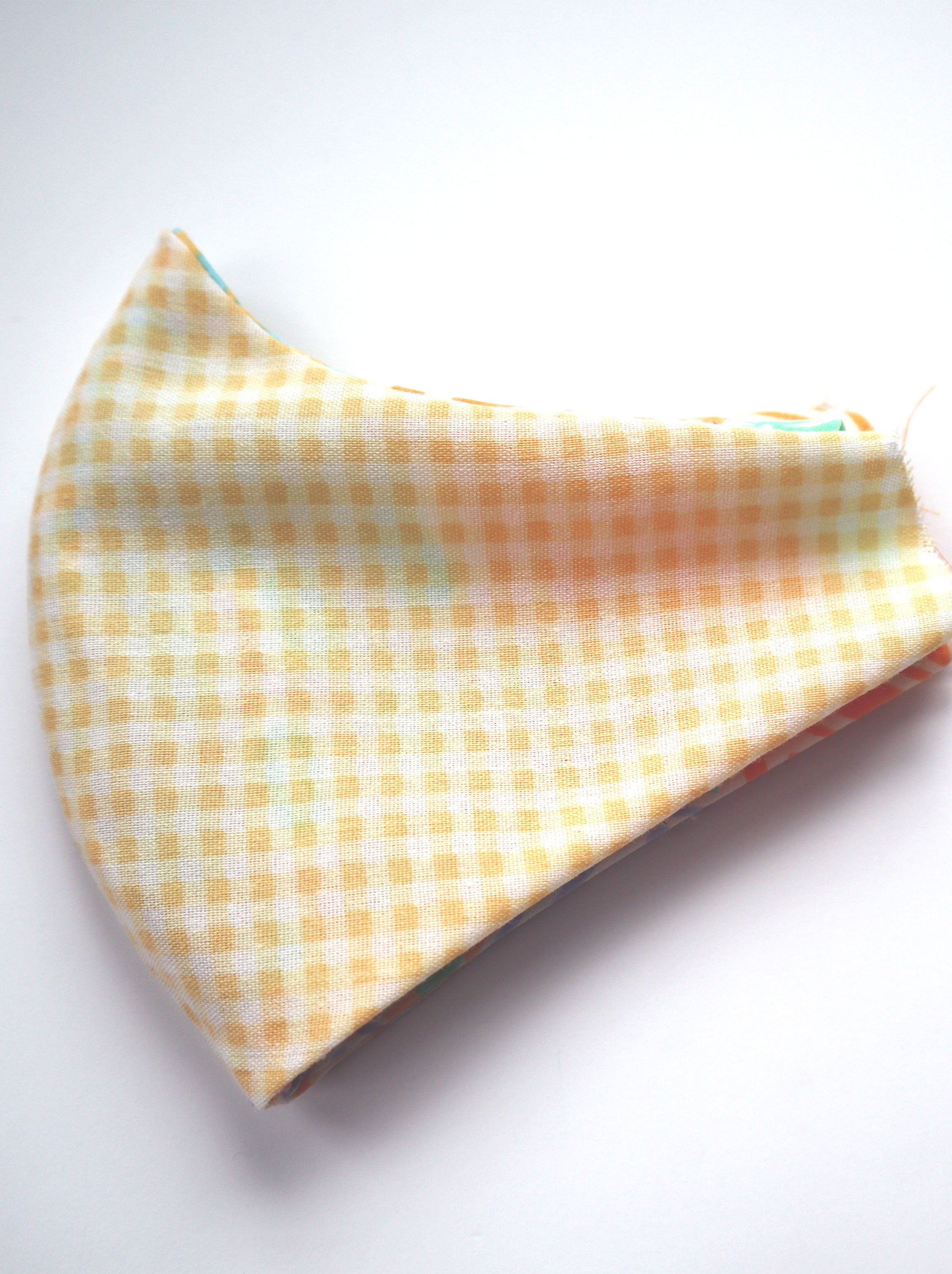 Reversible Pastel 70s Bedding Fabric Mask
