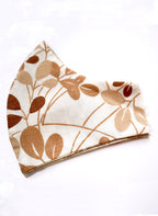 Reversible Natural Leaves 70s Bedding Fabric Mask