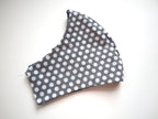 Reversible Blue Ripple Textured Fabric Mask