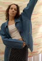 Vintage Rad 90's Over-sized Light Denim Jacket