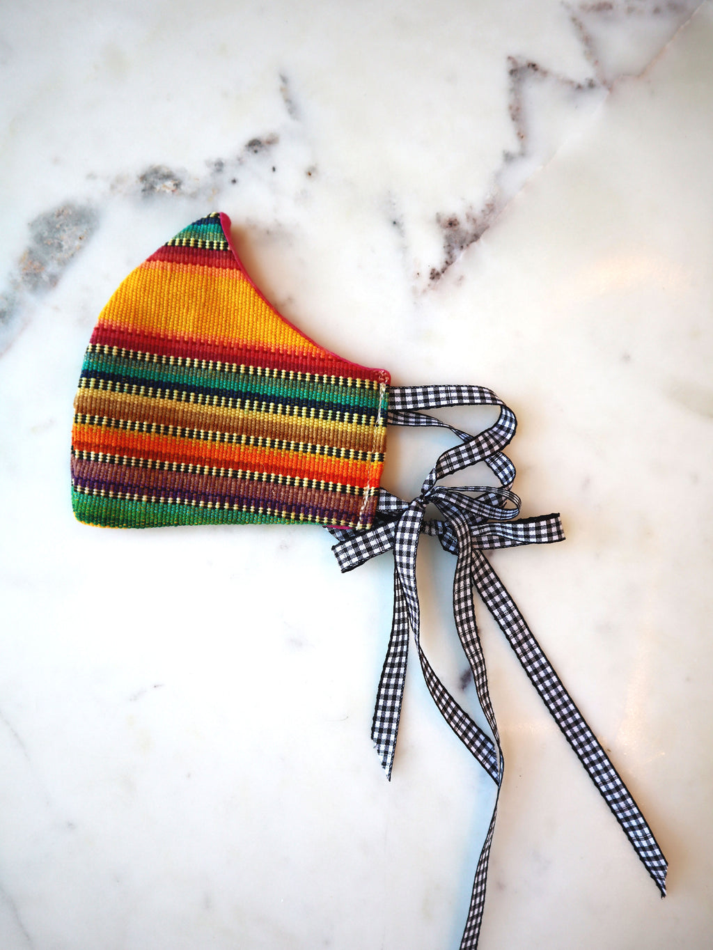 Reversible Vintage Mexican Napkin Fabric Mask