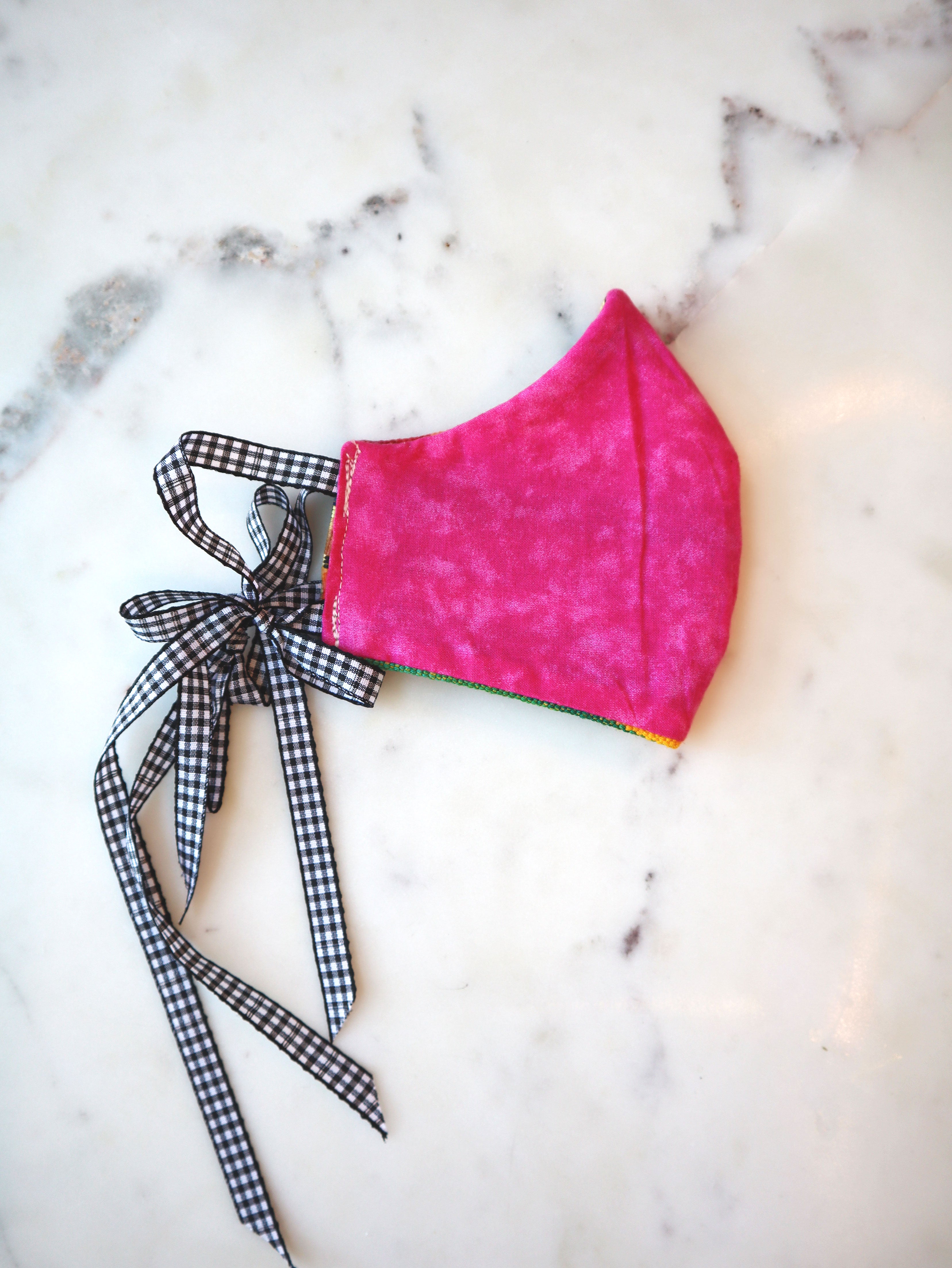 Reversible Vintage Mexican Napkin Fabric Mask