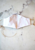 Blue Check Mask w/ Fleur de lis Patch & Filter Pocket