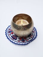 Vintage Scandinavian Embroidered Coasters/Doilies (Set of 2)