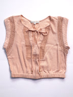 Cropped Daniel Rainn Gauzy Blouse