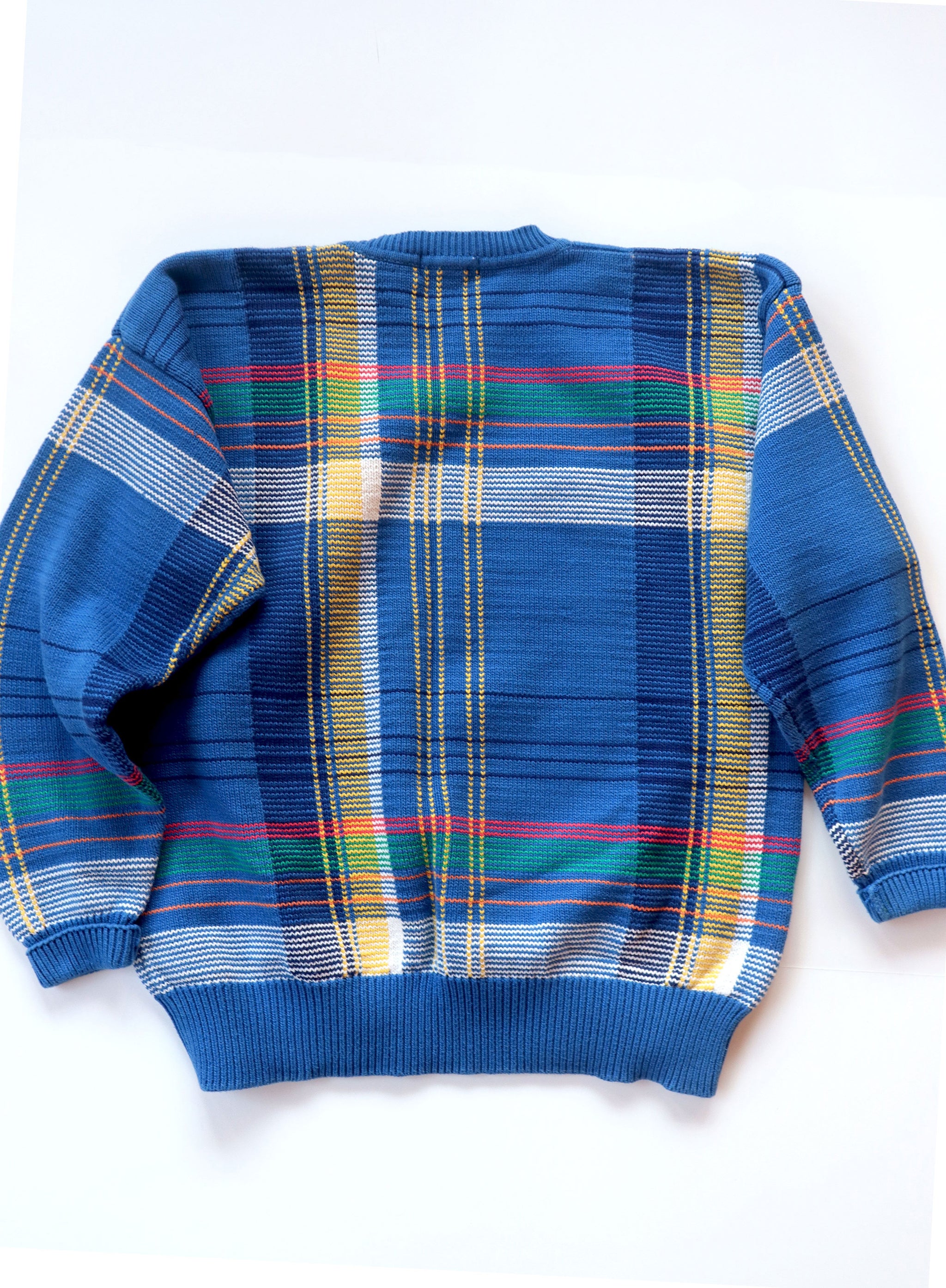 Men's Plaid Nautica Cotton Sweater - Style a Go-Go