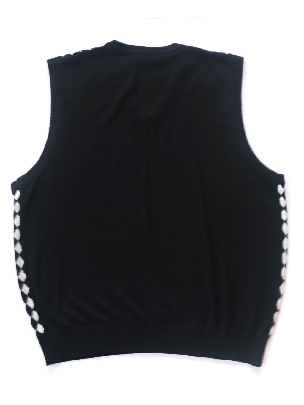 Black & White Check Sweater Vest