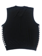 Black & White Check Sweater Vest