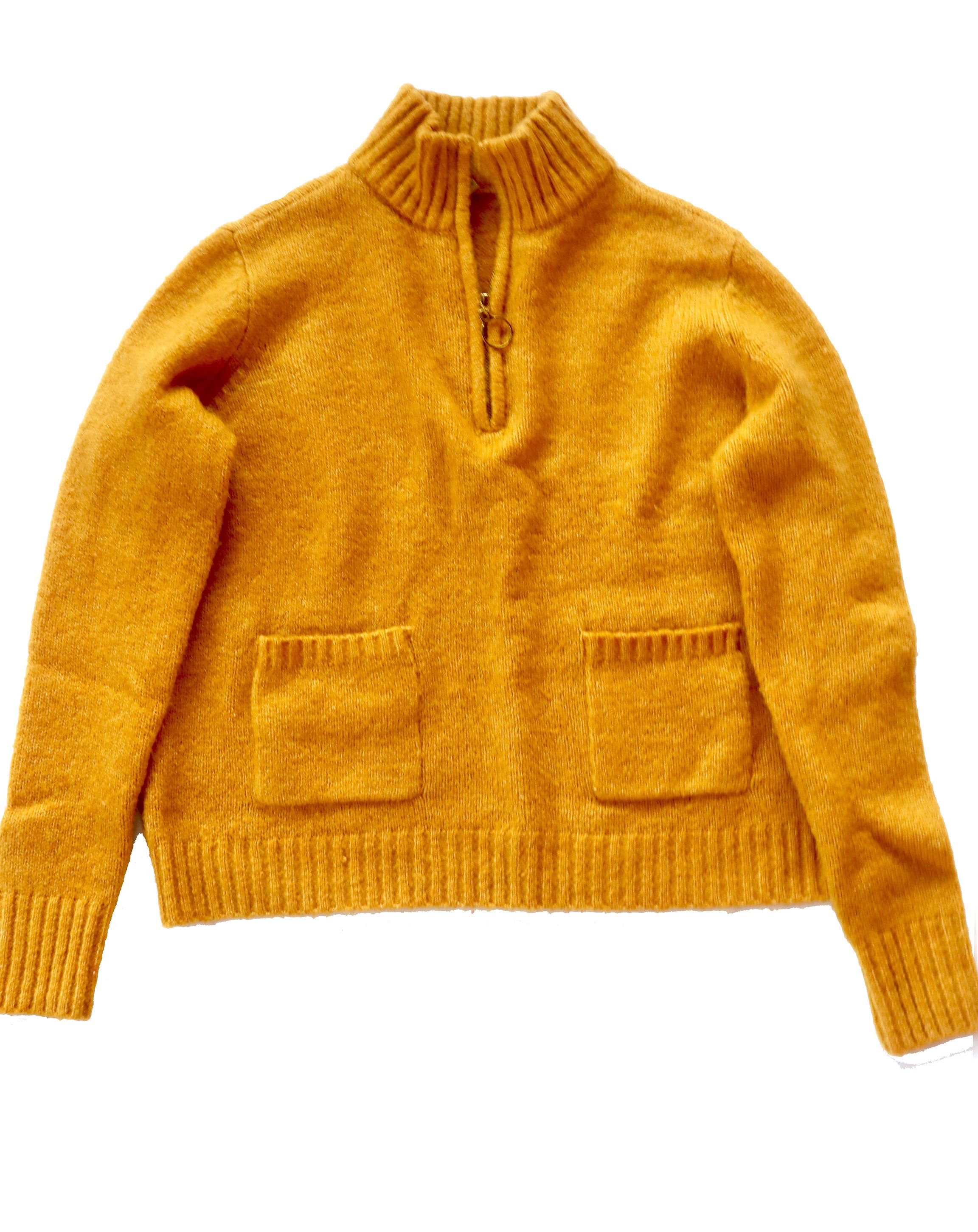 Mustard 1/4 Zip Sweater