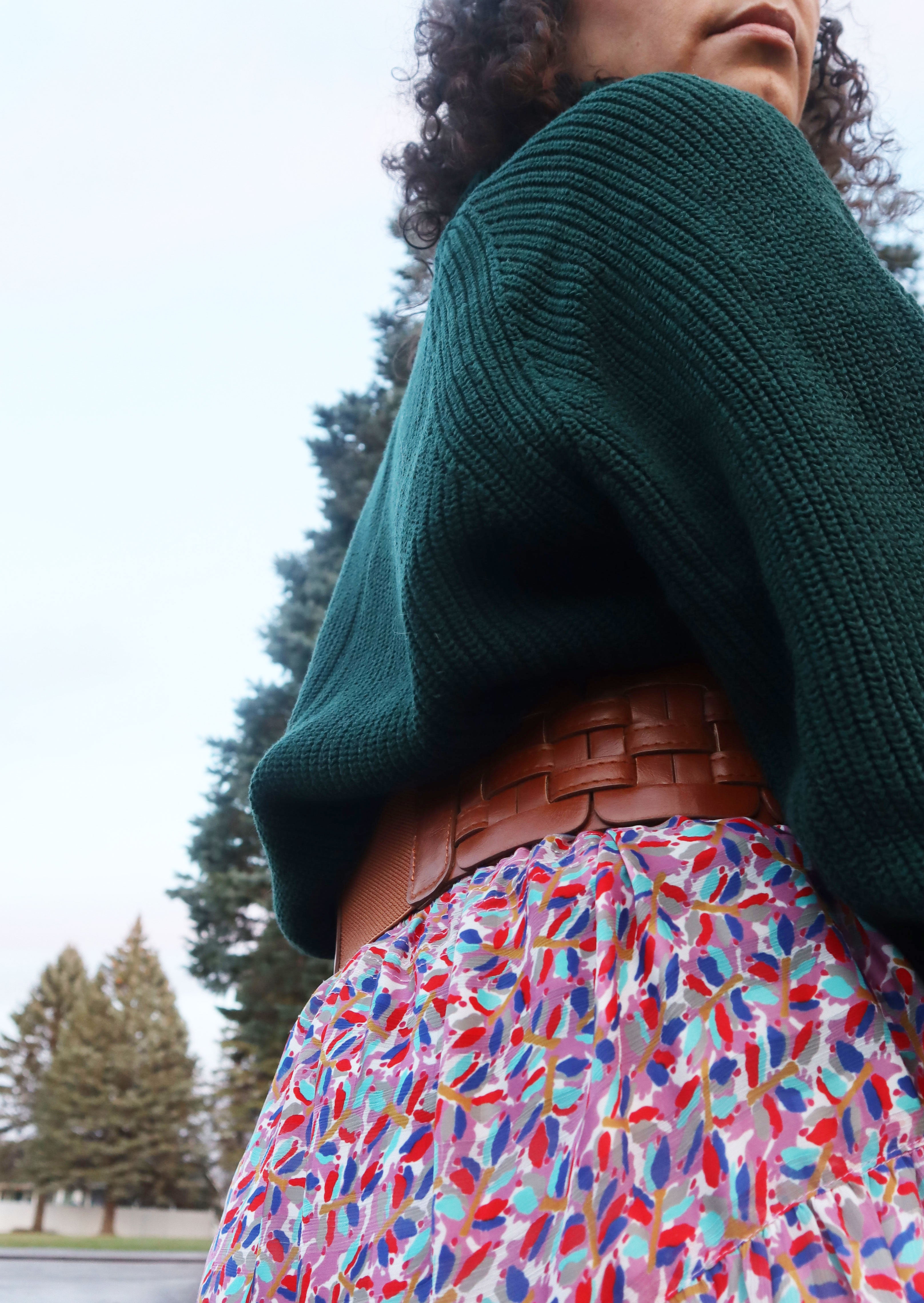 Vintage Leather Cinch Belt w/ Elastic