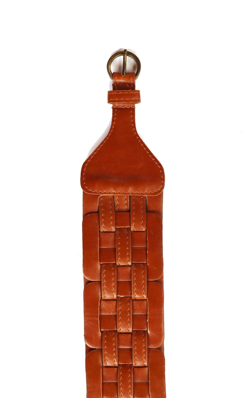 Vintage Leather Cinch Belt w/ Elastic