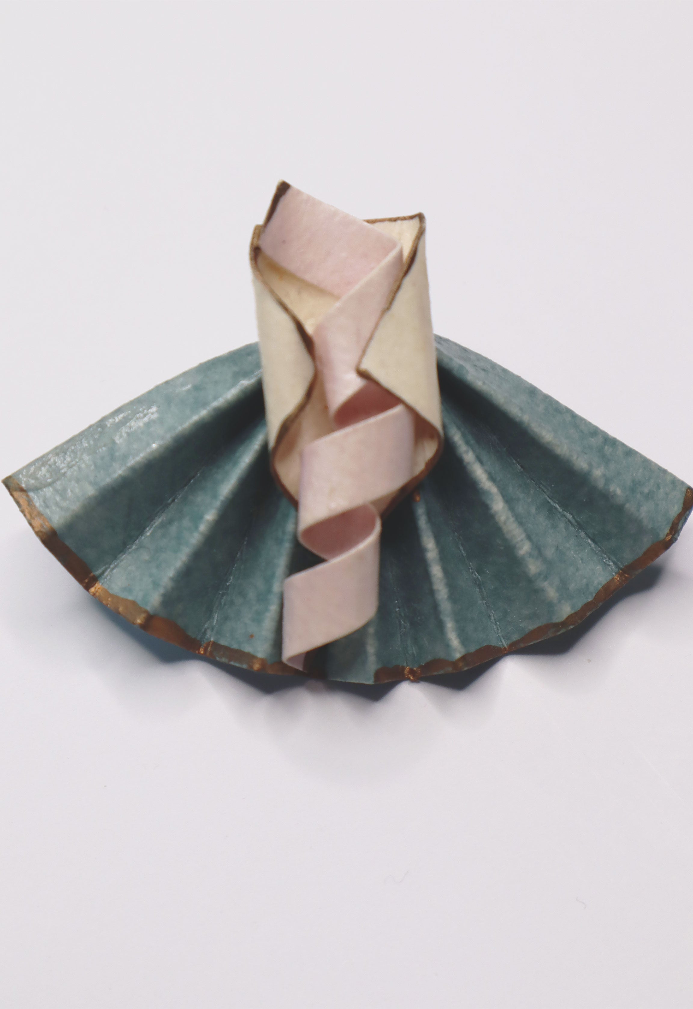 Rare 80s Vintage Handmade Paper Earrings by Denise Victoria