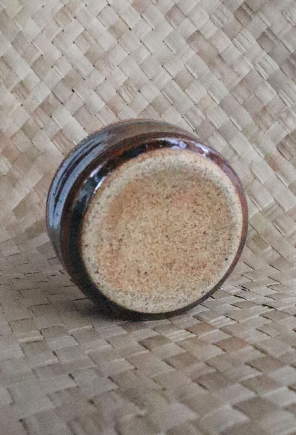 Vintage Rust/Blue Small Studio Pottery Bowl